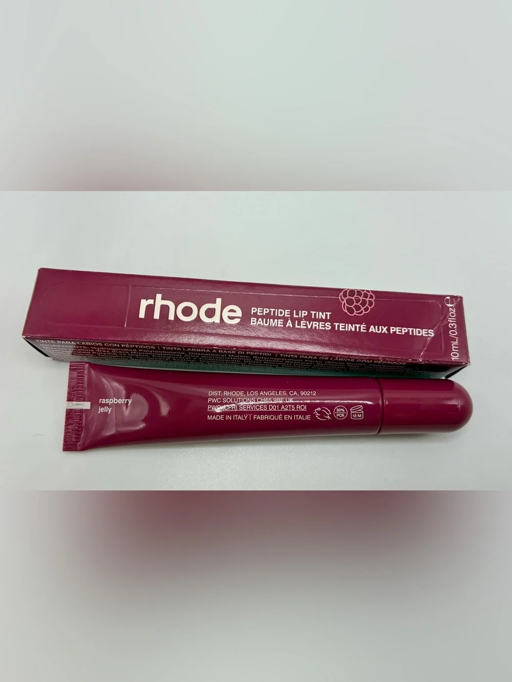 RHODE - RASPBERRY JELLY❤️ LIMITED EDITION Peptide Lip Tints NEW IN BOX MAY 2026